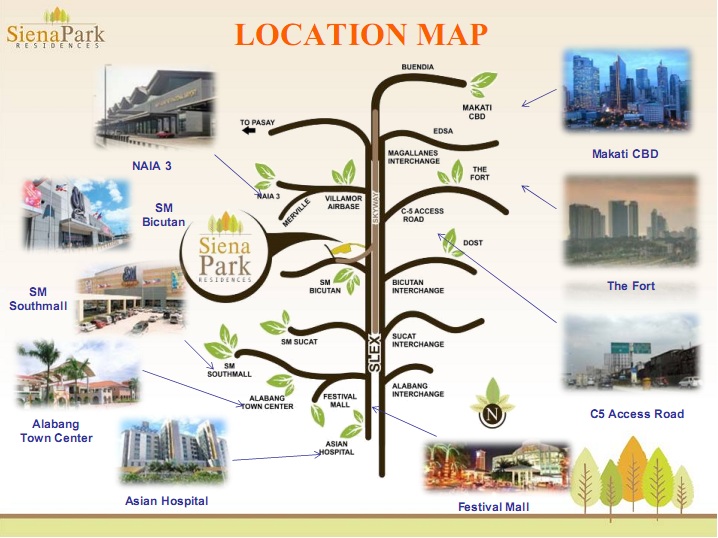 Siena Park Residences Location Map