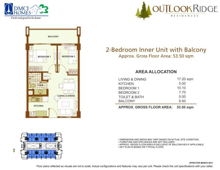 2 Bedroom Inner with Balcony