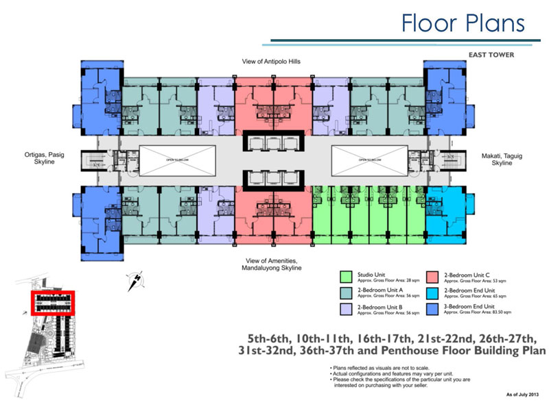 Lumiere East Building Layout