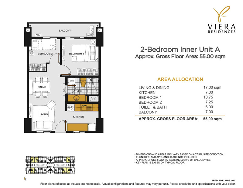 Viera 2BR Inner Unit A