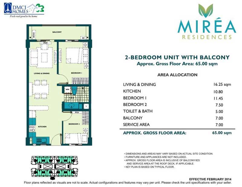 Mirea Residences 2BR B 51 qm