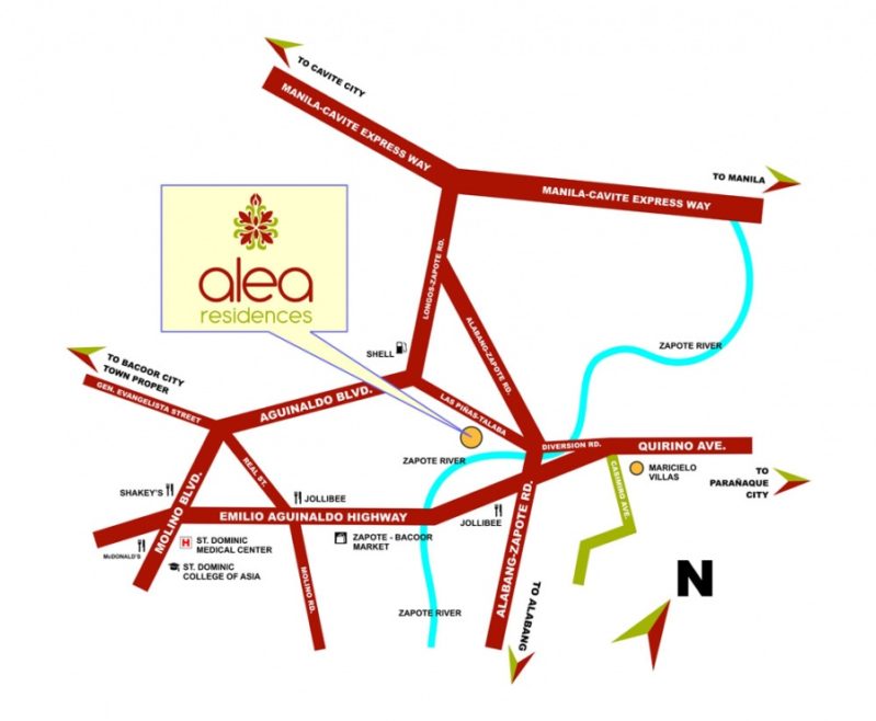 Alea Residences Location Map