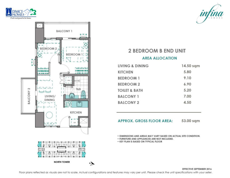 2 Bedroom B (3.43M)