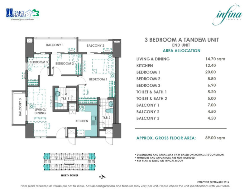 3 Bedroom Tandem (6.11M - 6.34M)